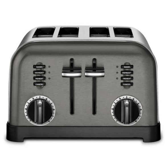 NBIB Cuisinart 4-Slice Classic Toaster - Black Stainless Steel - CPT-180BKSTG